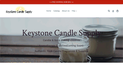 Desktop Screenshot of keystonecandlesupplies.com