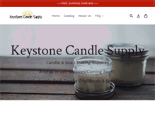 Tablet Screenshot of keystonecandlesupplies.com